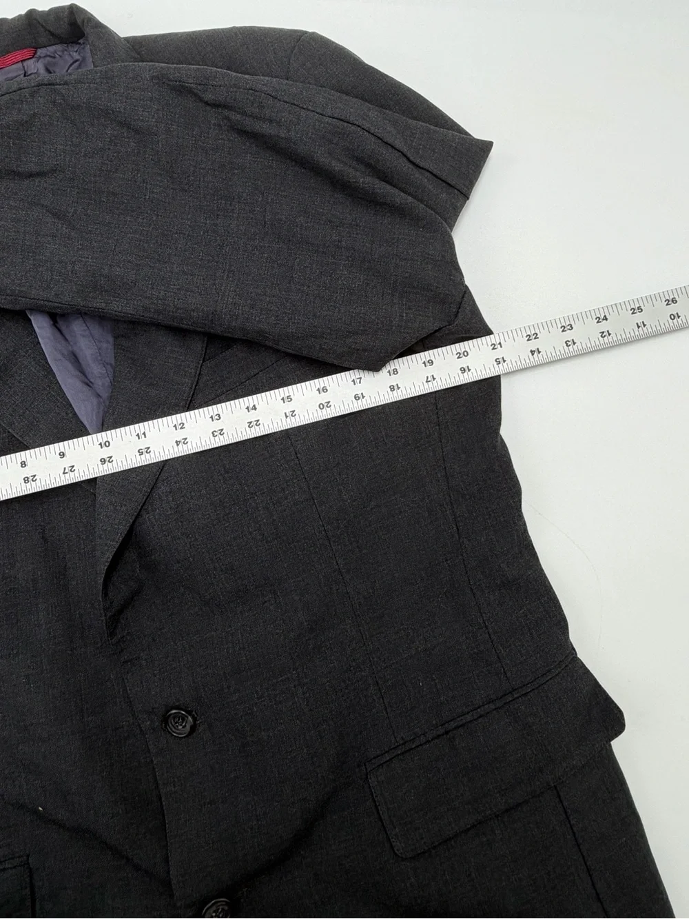 J.S. A. Bank Executive Collection Gray Wool Blend Sport Coat Blazer Appr 42R USA
